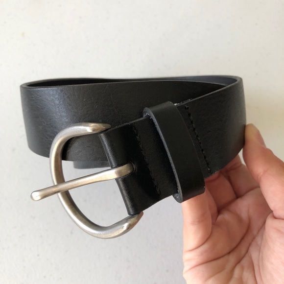 Gap Pu Coated Split Leather Belt Womens